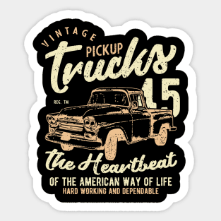 Vintage Pickup Trucks Sticker